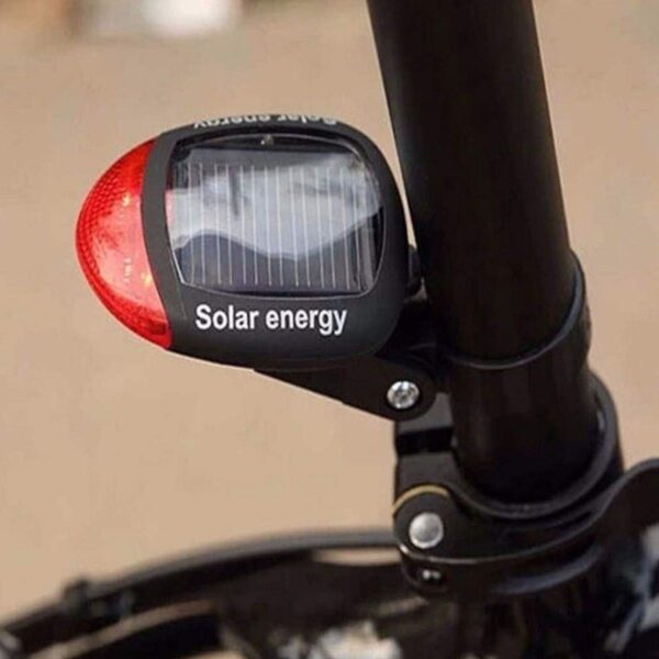 LED Güneş Enerjisi ile Şarj Edilebilir Bisiklet Kuyruk Lambası Solar Bisiklet Lambası (K0) - Görsel 5