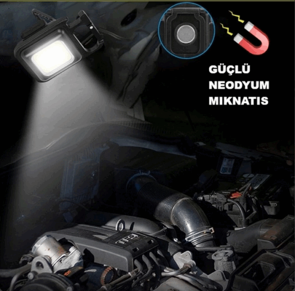 Led Işıklı Flash Özellikli 4 Modlu  Anahtarlık El Feneri - Görsel 4