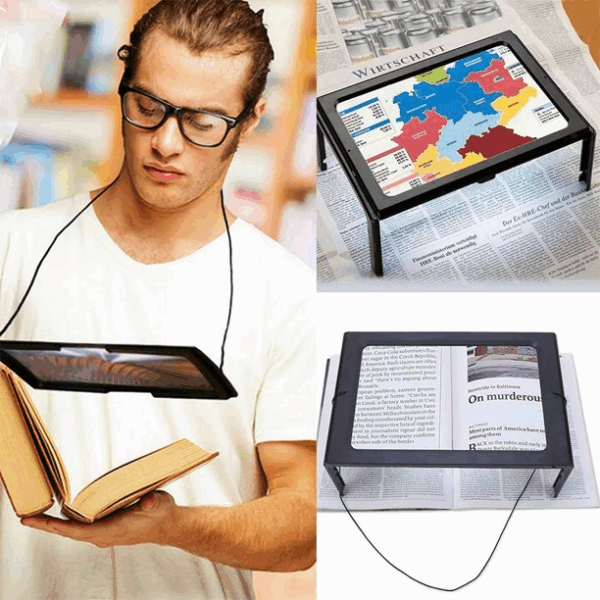 Led Işıklı Kitap  Okuma Büyüteç - Görsel 3