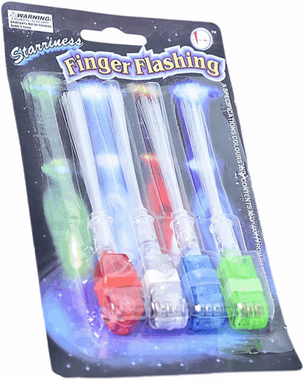 Led Işıklı Renkli Püsküllü Parmak Işığı 4 Renk 4 Adet - Görsel 5