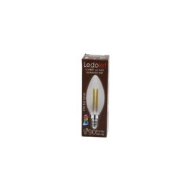 LEDOLET  4W=45W - E14   MUM  FLAMENT LED RUSTİK AMPUL  400LUMEN - 3000K   KIRILMAZ GÖVDE (K0)