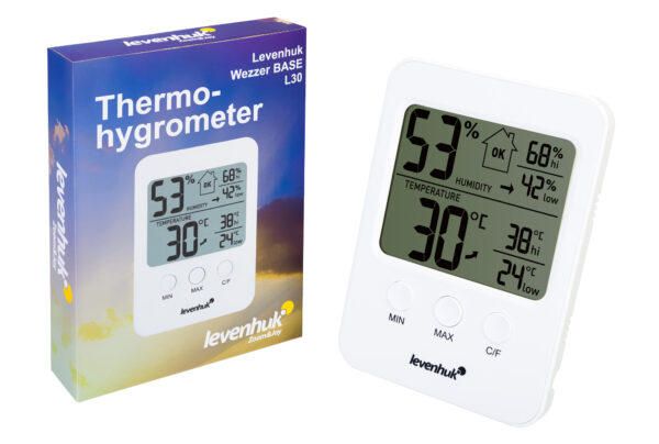 Levenhuk Wezzer BASE L30 Beyaz Termo Higrometre (K0) - Görsel 3