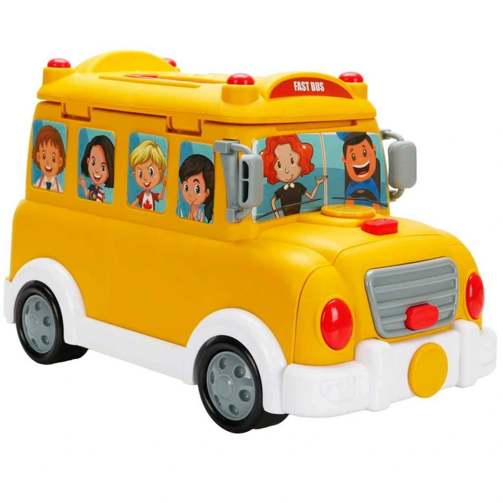 Little Chef 2in1 Sesli ve Işıklı Okul Otobüsü Dükkanı Oyun Seti 34 Parça - Görsel 4