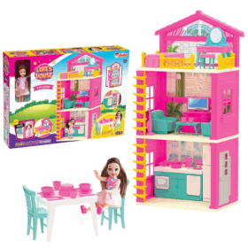 Çocuk Lola'nın 3 Katlı Evi Aksuarlı Oyun Evi