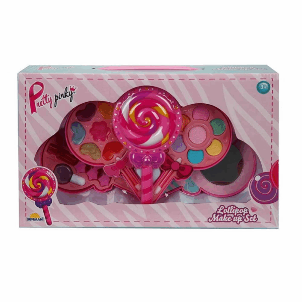 Çocuk Lolipop Şekilli 4 Katlı Makyaj Güzellik Seti - Görsel 2