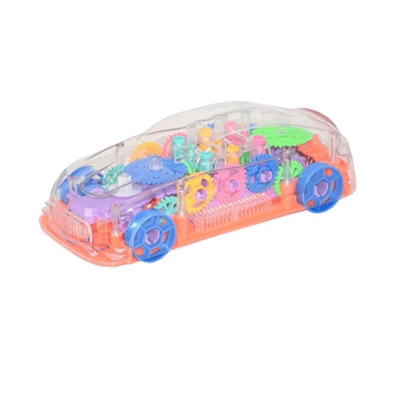 Çocuk LZH-M66107 Müzikli ve Işıklı Şeffaf Araba 20 cm -Vardem - Görsel 2