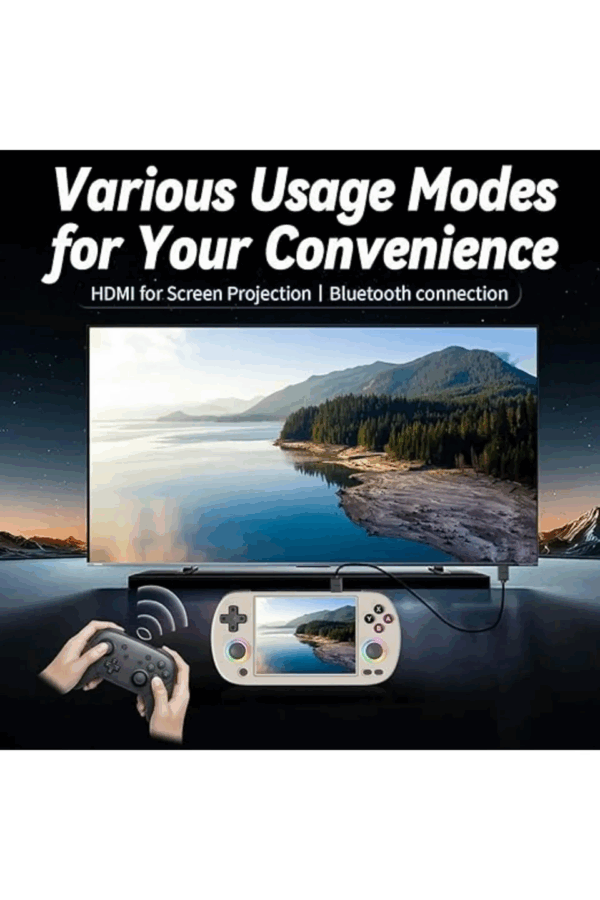M22 Pro Retro Oyun Konsolu 5.0 ’’ıps Ekran Dahili 20000+ Oyun Emülatörleri Rgb Led Joystick - Görsel 5