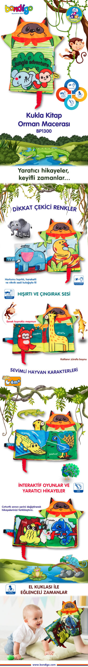 Bondigo Kukla Kitap Orman Macerası BP1300