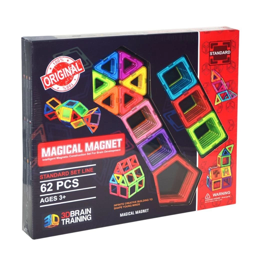 Maginal Magnet 62 Parça Manyetik Blok STEM Zeka Eğitici - Görsel 5