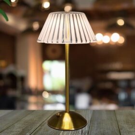 Masa Üstü Taşınabilir USB Şarjlı Dokunmatik Eskitme Aydınlatıcı Aplik Led Kristal Abajur (K0)