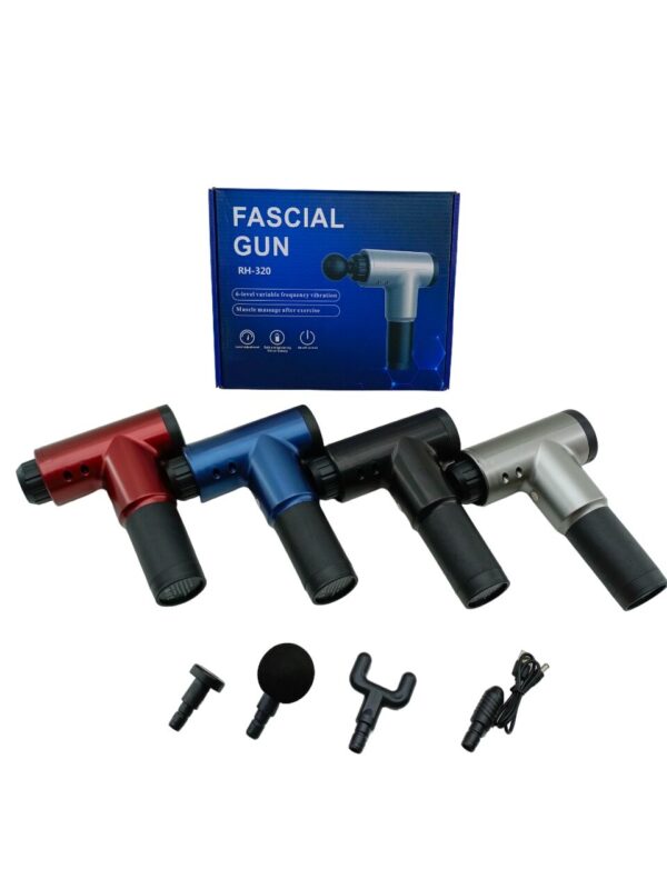 MASAJ TABANCASI ALETİ  4PCS BAŞLIK   6 KADEME HIZ SEVİYESİ   USB ŞARJLI (K0)