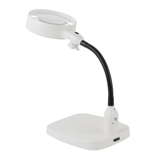 Masaüstü 10x Led Işıklı Büyüteç Okuma El Sanatları Onarım Büyüteç 7765 - Görsel 6