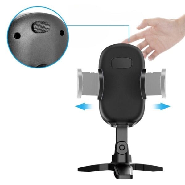 Masaüstü Telefon Standı 360 Derece Dönebilen Başlıklı Ayaklı Telefon Tripodu (K0) - Görsel 4