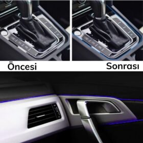 Mavi Araba Oto Trim Dekorasyon Şeridi Kauçuk Elastik Kolay Kurulum 5 metre Şerit Bant (K0)