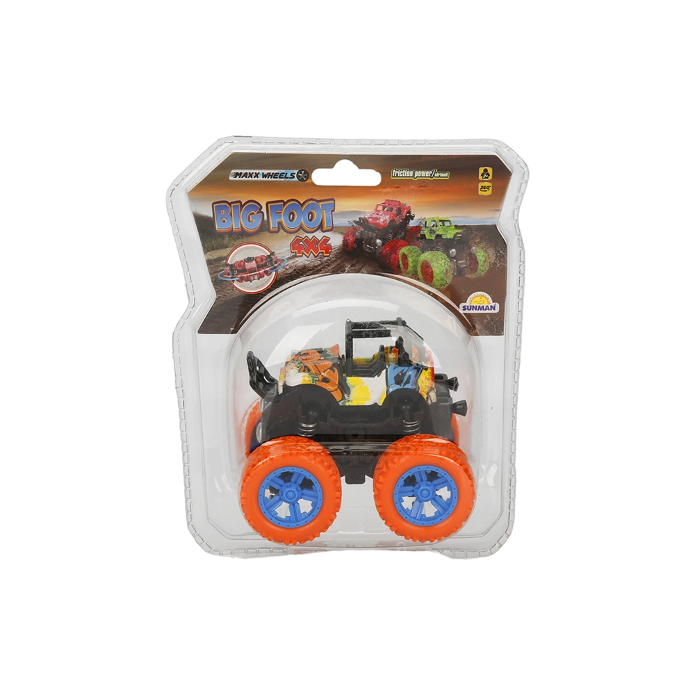 Çocuk Maxx Wheels Big Foot 4x4 Sürtmeli Araba 1 adet - Görsel 4
