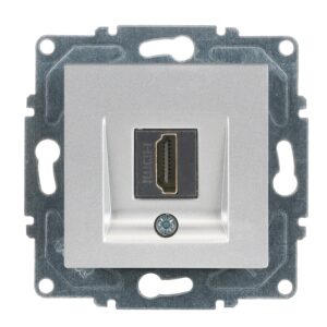 Günsan Eqona Gümüş Vidalı HDMI Prizi
