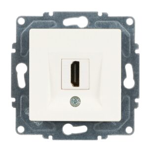 Günsan Eqona Fildişi Beyazı Vidalı HDMI Prizi