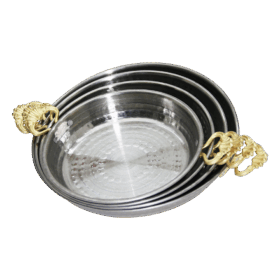 METAL ÇİFT KULP 4  ADET  ALÜMİNYUM TAVA SET 17-19-21-23CM (K0)