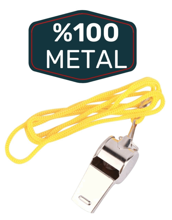 Metal Ipli Hakem Ve Deprem Düdüğü (24'lü) - Görsel 4