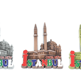 Metal İstanbul Temalı  Yöresel Magnet 2alk80