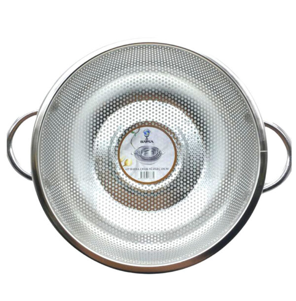 METAL KULPLU ÇELİK TEL SEPET SÜZGEÇ 23CM (K0)