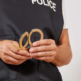 Metal Malzemeden İmal Anahtarlı Oyuncak Polis Kelepçesi (K0)