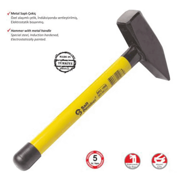 Metal Saplı Çekiç 2000 Gr