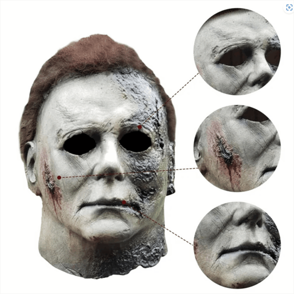 Michael Myers Lateks Maske - Michael Myers Et Maske Kafaya Tam Geçmeli (K0)