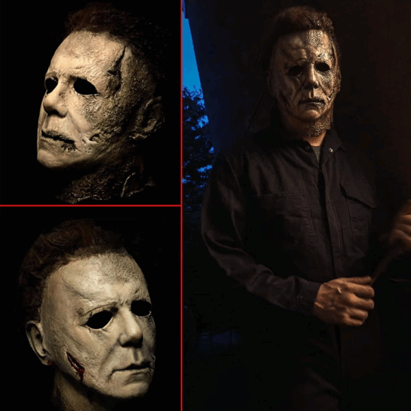 Michael Myers Lateks Maske - Michael Myers Et Maske Kafaya Tam Geçmeli - Görsel 2