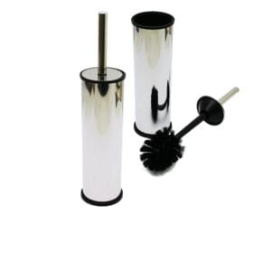 MİKRO-1  EKO METAL  KLOZET WC FIRÇA SETİ DÜZ KAPAK (K0)