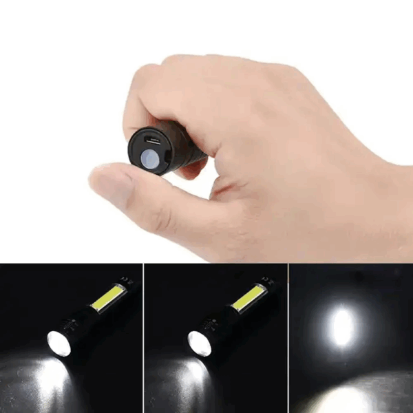 Mini Çok Güçlü Şarjlı El Feneri (xpe-cob Led )  Wt-030 - Görsel 6