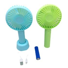 MİNİ FAN USB ŞARJLI TUTMALI VE STANDLI MİNİ VANTİLATÖR (K0)