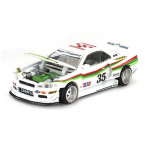Mini GT 1/64 Nissan Skyline GT-R (R34) TAMIYA x KAIDO HOUSE "The GRASSHOPPER" V1