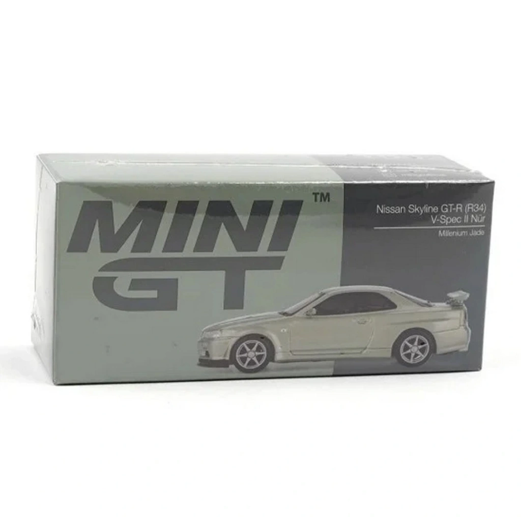 Mini GT 1/64 Nissan Skyline GT-R (R34) V-Spec II Nür Millenium Jade - Görsel 2