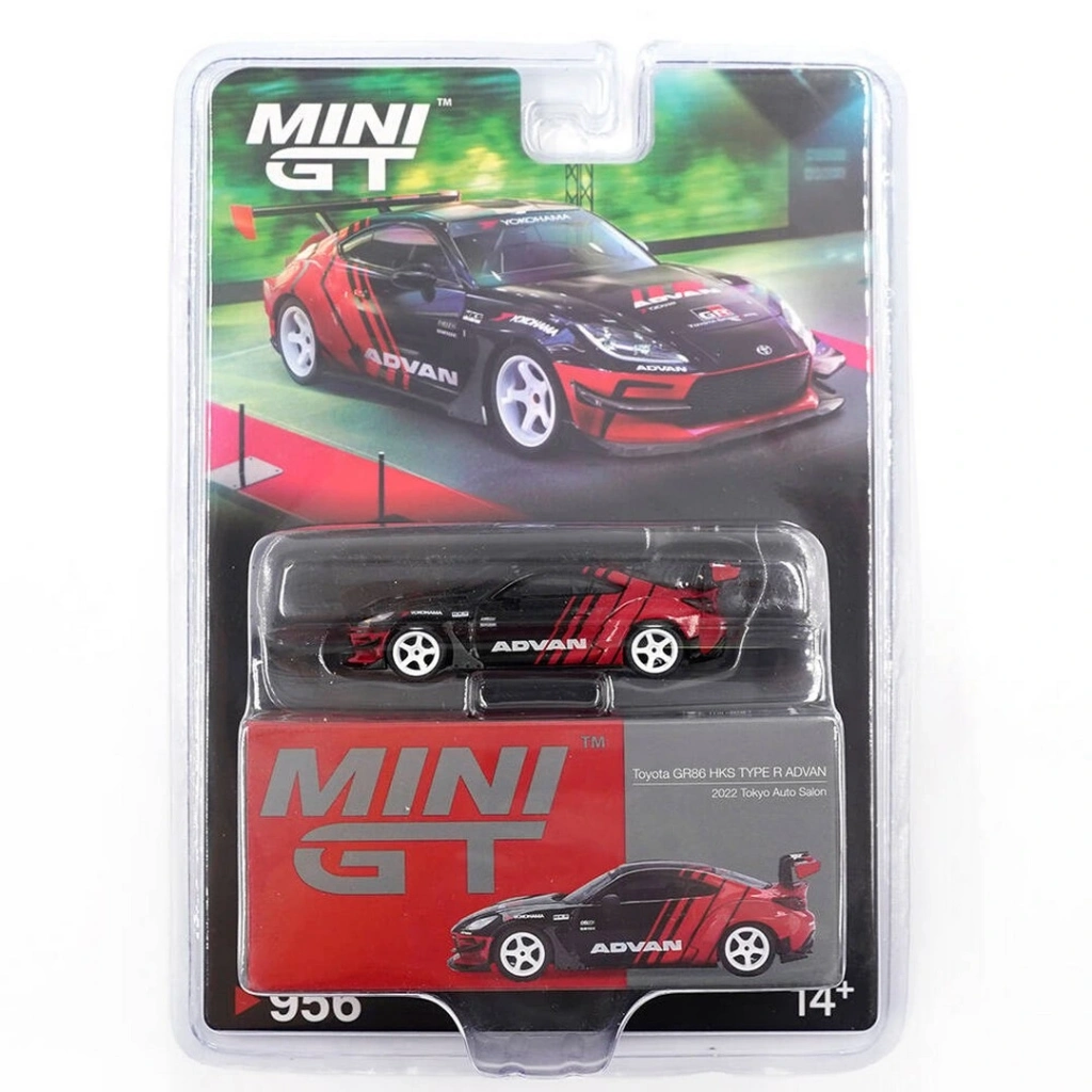 Mini GT 1/64 Toyota GR86 HKS TYPE R ADVAN 2022 Tokyo Auto Salon - Blister Paket - Görsel 2