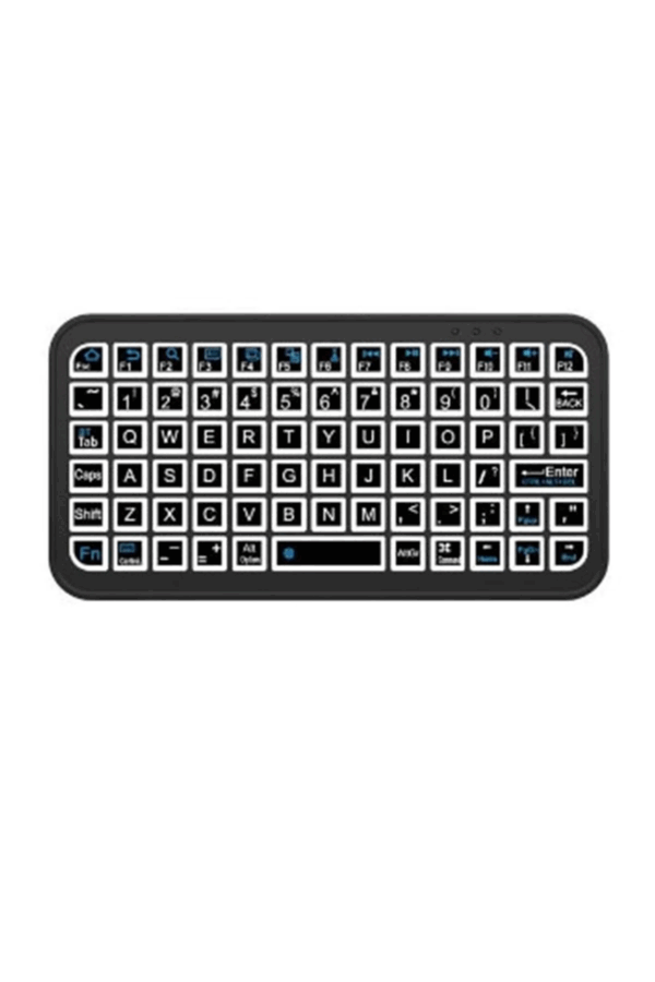Mini Klavye Smarttv Işıklı Bluetooth Kablosuz Televizyon Ps3 Dizüstü Tabletler Ve Telefonlar İçin - Görsel 7
