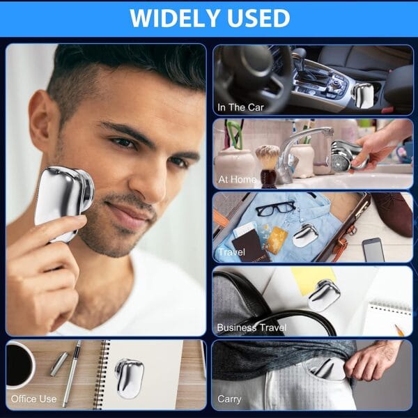 Mini Shaver Sıfır Sakal Taşınabilir Şarjlı Tıraş Makinesi IPX6 Korumalı (K0) - Görsel 5