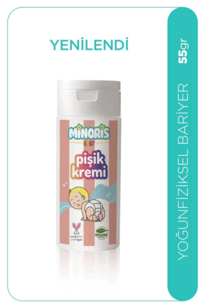 Minoris Baby Pişik Kremi 55 Gr, Bebekler İçin Güvenli ve Etkili Pişik Kremi