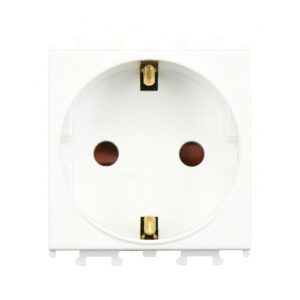 Günsan Domino Beyaz Çocuk Korumalı Topraklı Priz - 2M - 16AX 250V