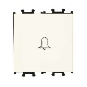 Günsan Domino Krem Vidalı Geniş Zil Butonu -2M - 16AX 250V