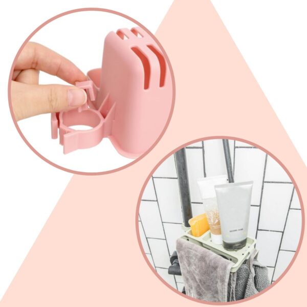 Musluğa Takılan Sünger Havlu Askılı Sabun Hazneli mutfak Banyo Lavabo Düzenleyici Organizer (K0) - Görsel 5