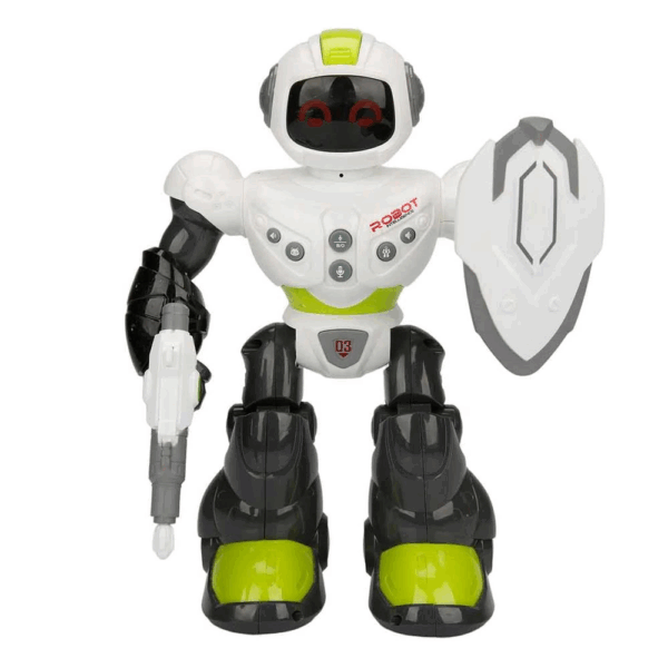 Çocuk Müzikli Işıklı Savaşcı Yürüyen Robot 29 Cm 1 Adet Fiyatıdır - Görsel 2