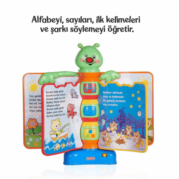 Çocuk N3835 Fisher-Price® Eğlen ve Öğren Eğitici Masalcı Tırtıl / Türkçe / +6 ay - Görsel 3
