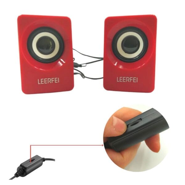 N62 1+1 Multimedia USB ve Jacklı Mini Hoparlör Yüksek Stereo Ses Sistemi (K0) - Görsel 3