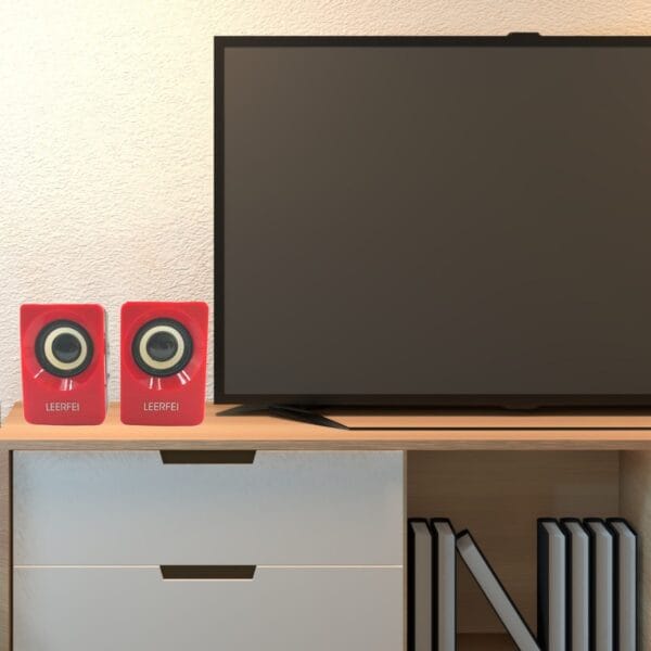 N62 1+1 Multimedia USB ve Jacklı Mini Hoparlör Yüksek Stereo Ses Sistemi (K0) - Görsel 5