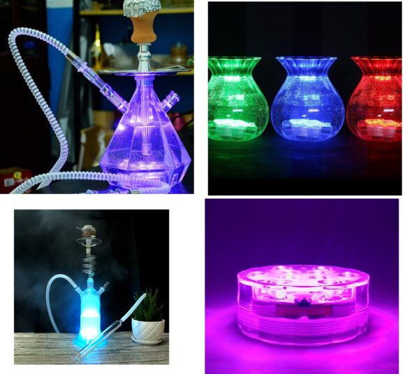 Nargile Işığı Renk Değiştiren Kumandalı Led Lamba (K0) - Görsel 5