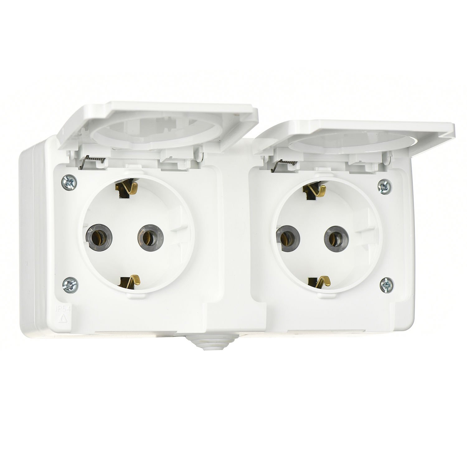 Günsan Fantasy Beyaz Kapaklı İkili Grup Priz (Topraklı Priz + Topraklı Priz) - Görsel 2