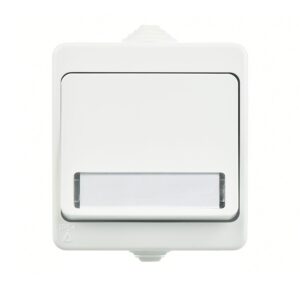 Günsan Nemliyer Beyaz Fantasy Işıklı Etiketli Zil Butonu 12V