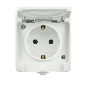 Günsan Nemliyer Beyaz Kapaklı Topraklı Priz