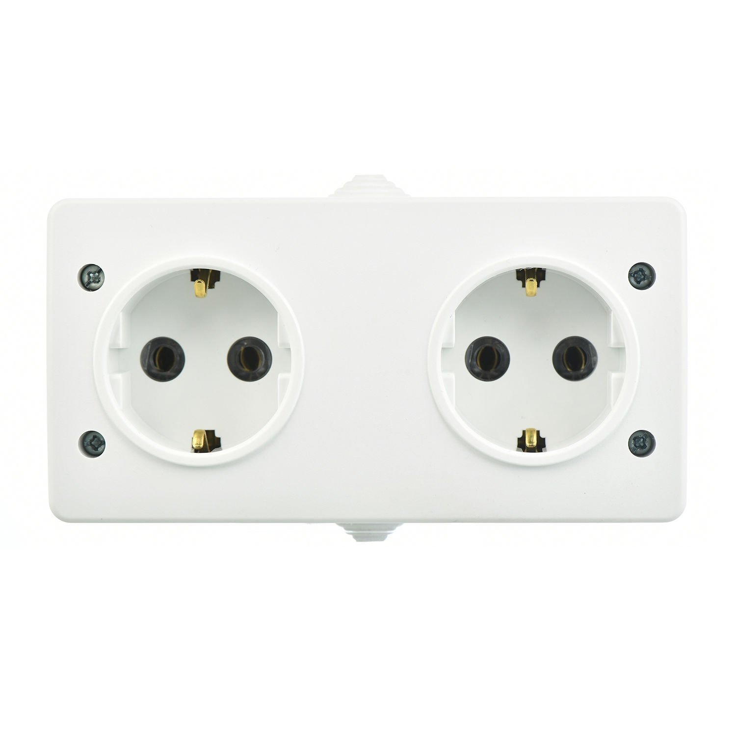 Günsan Fantasy Beyaz Kapaksız İkili Grup Priz (Topraklı Priz + Topraklı Priz)